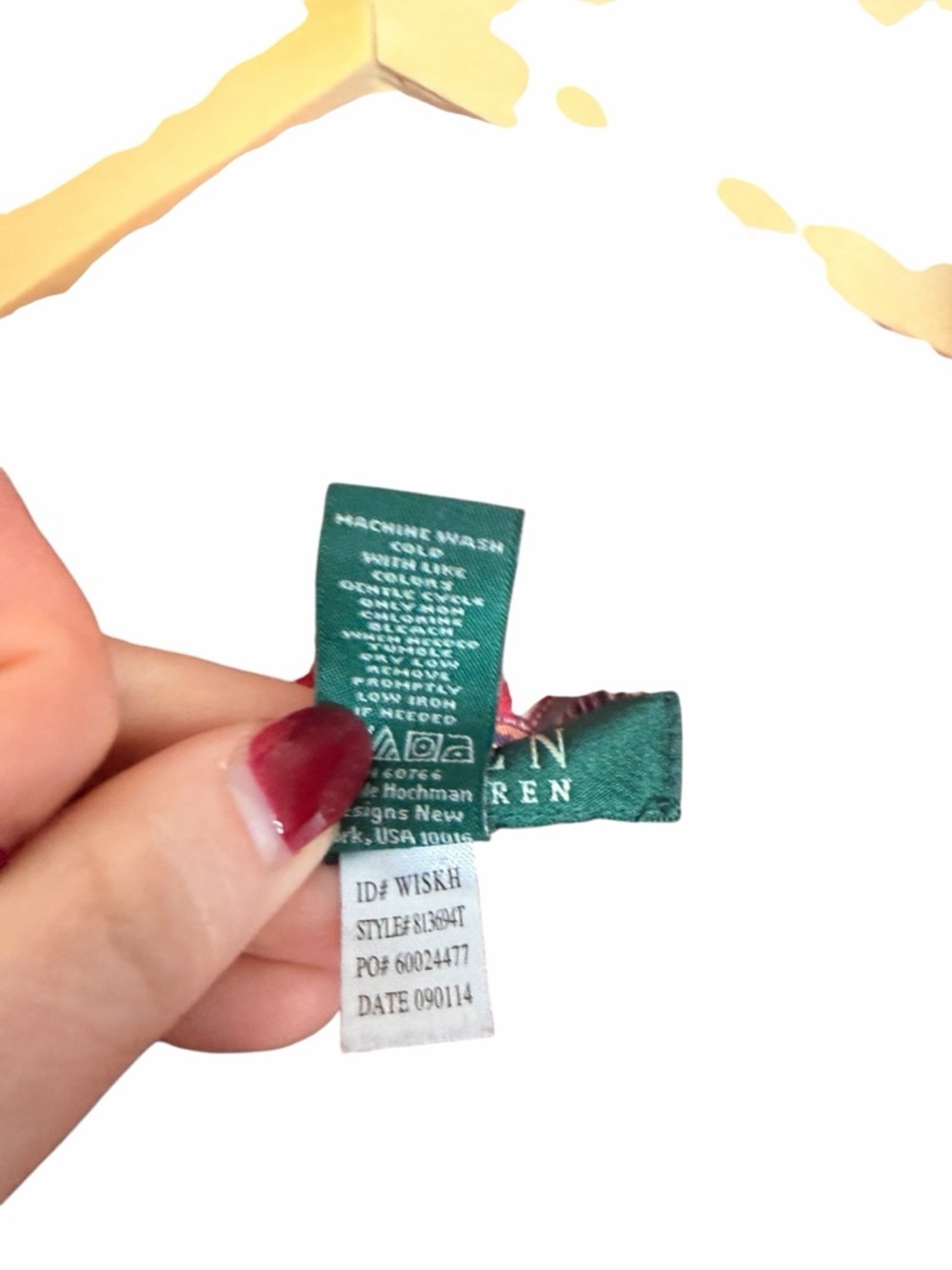 Lauren Ralph Lauren Red Paisley Long Button Down Sleep Shirt Women’s Sz Small - Picture 6 of 9